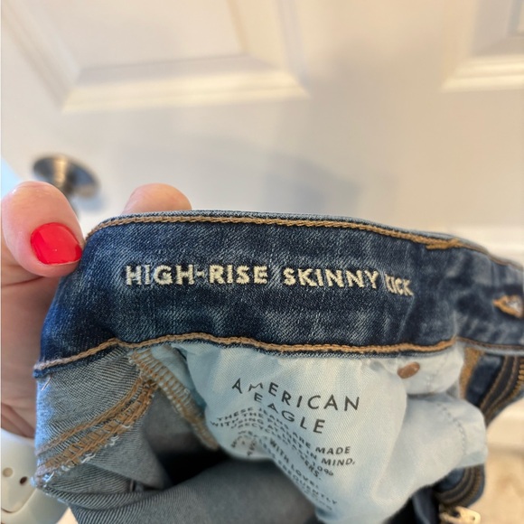 American Eagle Next Level Stretch High Rise Skinny Kick Jeans - Picture 5 of 6